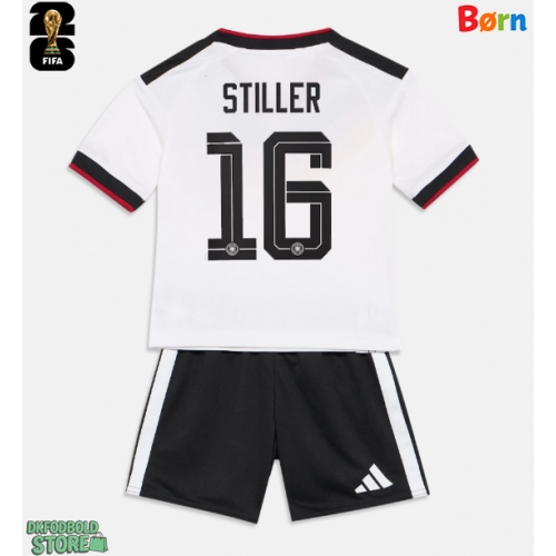 Tyskland Angelo Stiller #16 Replika Babytøj Hjemmebanesæt Børn VM 2026 Kortærmet (+ Korte bukser)